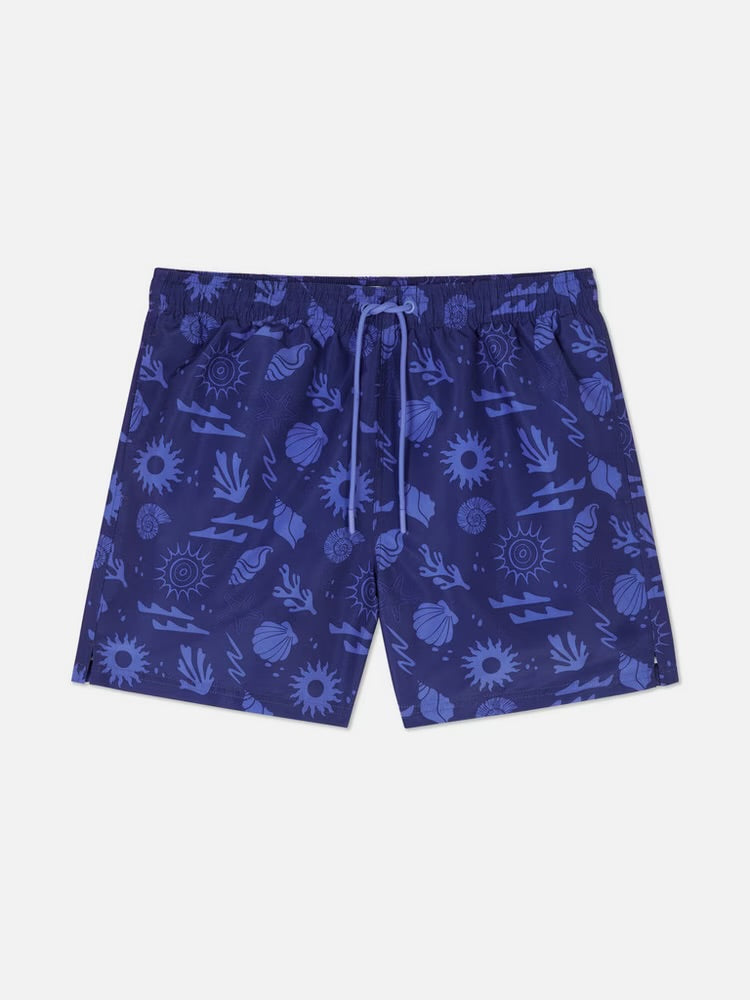 Abstract Swim Shorts