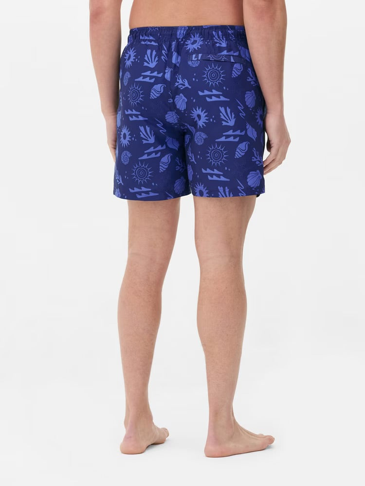 Abstract Swim Shorts
