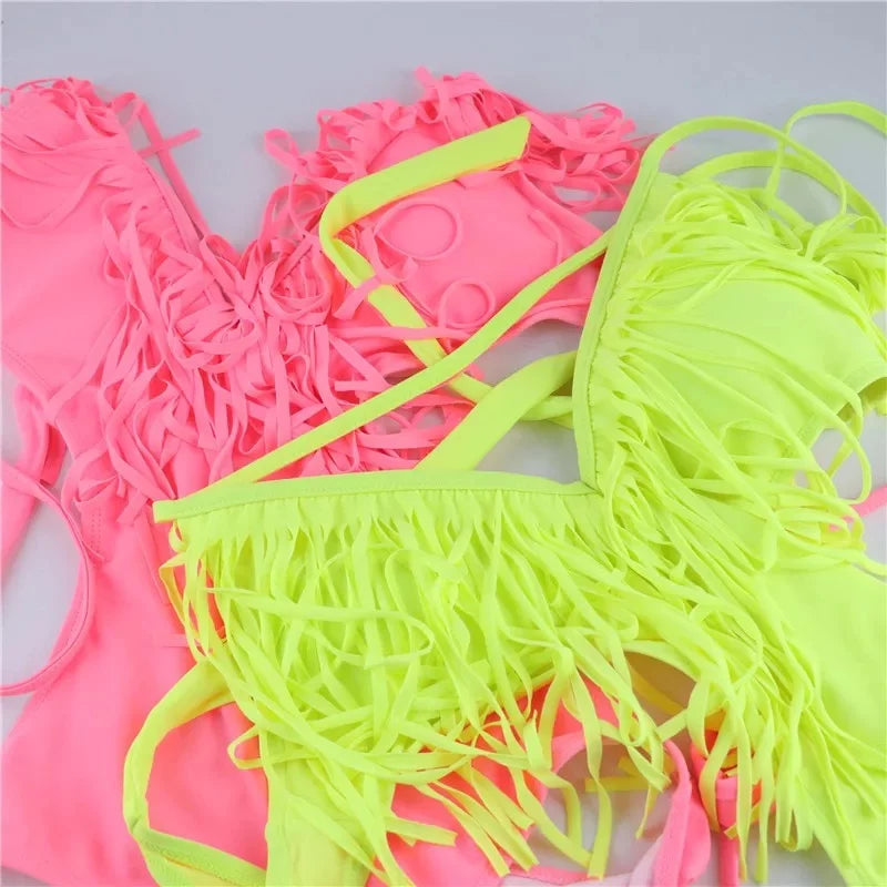 Neon A- Flair One Piece