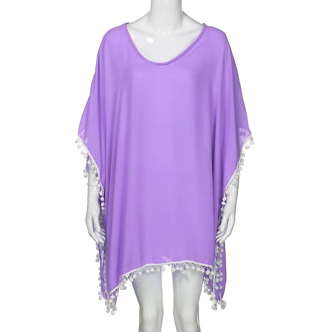 Lifestyle Pom-Pom Beach Dress