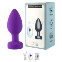 Silicone Vibrating Anal Plug