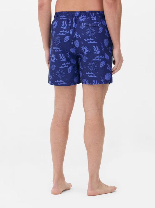 Abstract Swim Shorts