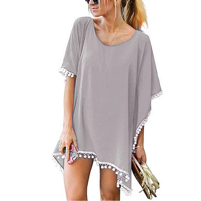 Lifestyle Pom-Pom Beach Dress